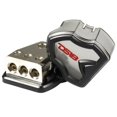 thumbnail image 2 of DS18 0 Gauge to 4 gauge 3 way Set Screw Ground Distribution Block AWG 2 Pack, 2 of 3