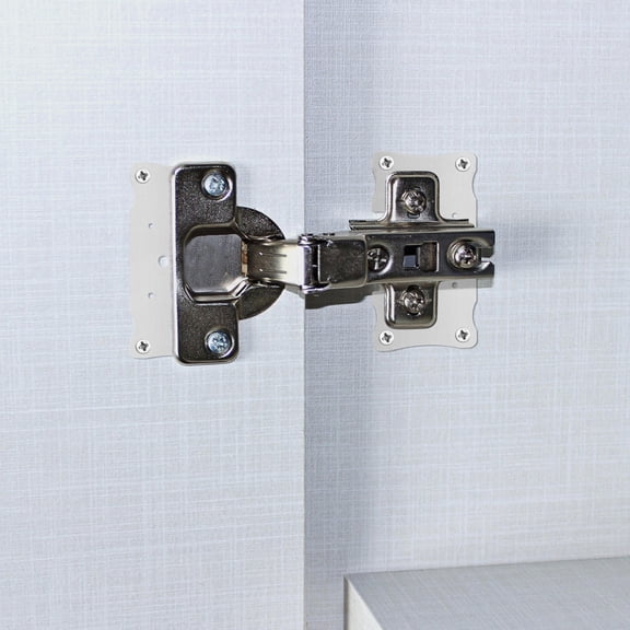 LITINKIMI 4Pcs Cabinet Door Hinge Repair Kit Stainless Steel Plates for Kitchen and Shelves