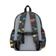 thumbnail image 3 of Dinosaur and Silhouette Black Pattern Cute School Backpack with Padded Back and Adjustable Shoulder Straps 13.4"x11"x4.7", 3 of 5