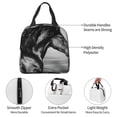 thumbnail image 4 of Fotbe Running Horse Bolsa Térmica con Estampado y Forro de Aluminio Grueso Bolsa de Almuerzo con Bolsillo Frontal para Hombres y Mujeres, Ideal para Trabajo, Escuela, 4 of 8