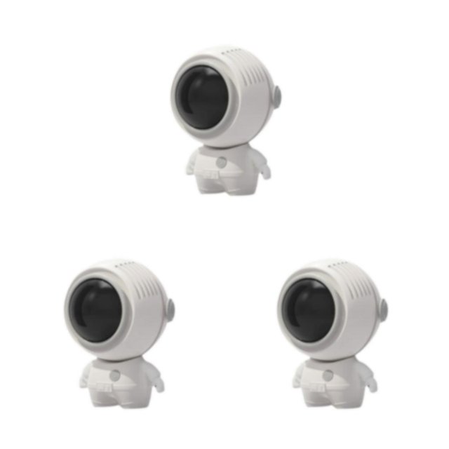 Cateissary astronauta cuello ventilador colgante portátil mini lindo carga USB motor sin escobillas camping picnic ventiladores de refrigeración Type1 NO1