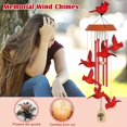 thumbnail image 6 of Scidweet Christmas Wind Chimes for Outdoors, 35" with Hooks Solar Cardinal Women Mother's Day Memorial Gifts for Christmas Outside Yard Patio Garden Xmas Decor, 6 of 6