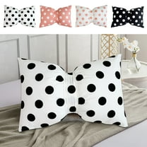 Bow Shaped Throw Pillow White Polka Dot Bow Pillow Cushion Soft Bowknot Decorative Pillows Cute Lumbar Pillow Detachable Pillow For Sofa Couch Bed Living Room Bedroom Office 19.6x13 Inches
