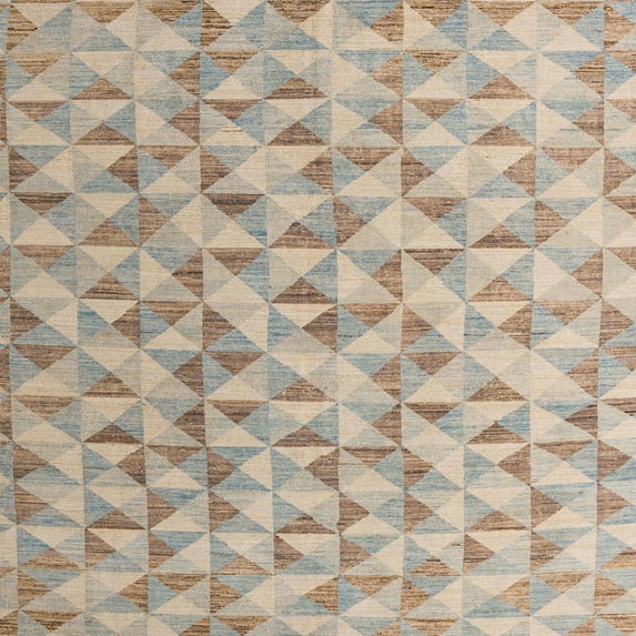 Ahgly Company Indoor Square Abstract Brown Oriental Area Rugs, 5' Square