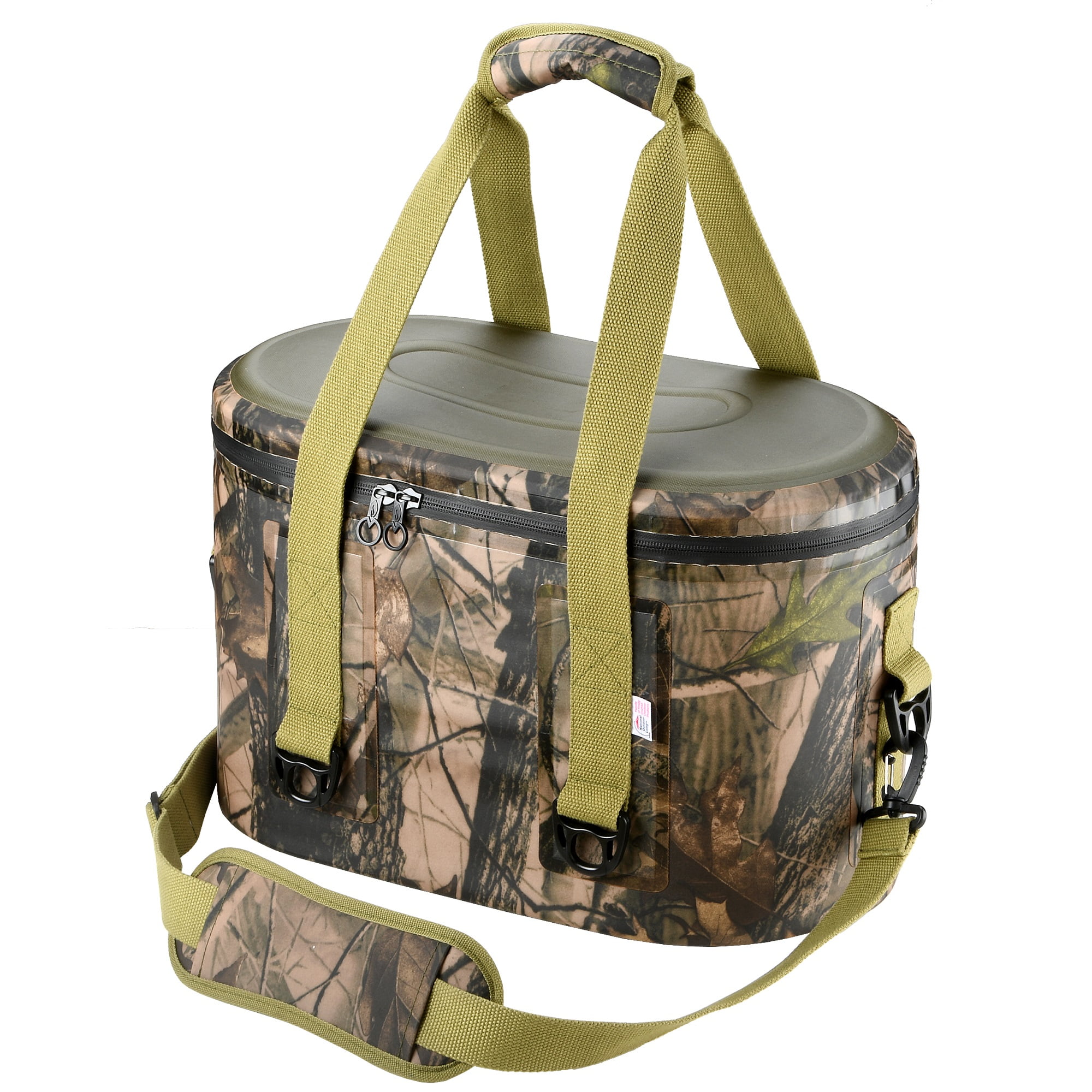National Outdoor Living Brown Stripe Soft Cooler Tote 
