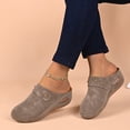 thumbnail image 3 of HEWUQI Clogs for Women Casual Closed Toe Comfortable Slip on Mules Cushioned Non Slip Platform Dress Shoes for Walking Work Business Travel b-Khaki Size 6.5, 3 of 6