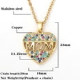 thumbnail image 5 of Collar Con Colgante De Letras Collar De Corazón Para Mujer Collar De Moda Collar Con Colgante De Corazón Para Regalo Del Día De La Madre matsuzay HA024733-01, 5 of 5