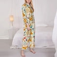 thumbnail image 3 of Balery Whimsical Fox Floral Garden Pattern Pajama Sets for Women Long Sleeve 2 Piece Sleepwear Loungewear Sets Soft PJ's with Pockets Long Sleeve Comfy Pj Sets-Small, 3 of 7