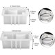 thumbnail image 2 of 2PCS Candles Holder Resin Mold, Love Heart Candlestick Silicone Moulds Tea Light Holder DIY Epoxy Decoration Crafts Casting Molds for Couples Valentine's Day Home Candle Decor, 2 of 5