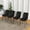 Black, variant on DalisTairy Set of 4 Dining Chairs,Mid-Century Modern Style Dining Chairs with Black Metal Legs and PU Cushion Seat,Modern Style Dining Kitchen Room Upholstered Side Chairs-Beige