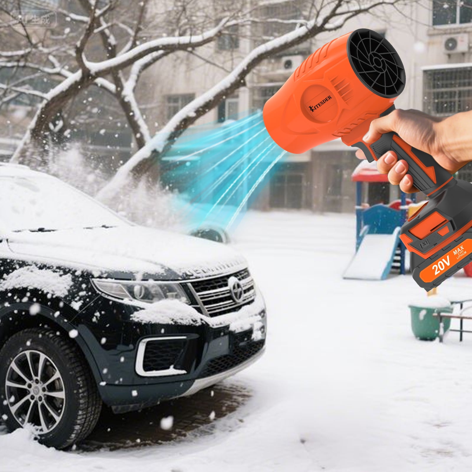20V Cordless Blower High Power High-Speed Turbo Fan Portable Handheld, Optional Battery & Quick Charger, for Household Outdoor Leaf Dust Cleaning, Ideal Holiday Gift, Local Warehouse Shipping
