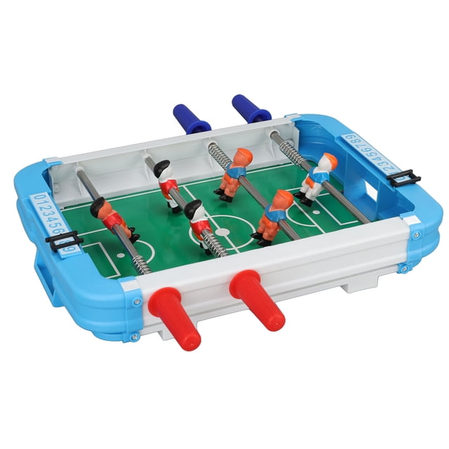 Juego de fútbol de mesa para niños, mesa de futbolín divertido rompecabezas, mini juego de mesa, mini futbolín portátil, solución innovadora