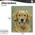 thumbnail image 4 of Stupell Industries Farmhouse Smiling Golden Retriever Portrait Canvas Art, 16 x 20, by Lil' Rue, 4 of 8