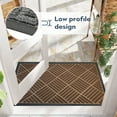 thumbnail image 5 of Heeneeso DM25A Entryway Rug Outdoor Doormat Rubber Front Entrance Door Welcome Mat Brown 30 x 18", 5 of 6