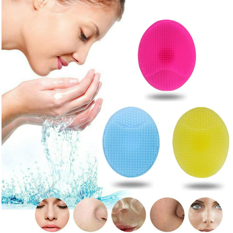 OBSCYON 6 Pieces Soft Silicone Face Scrubber Facial Cleansing Brush Pore  Cleansing Pad, Lip Exfoliator Brush, Silicone Face Mask Brush for Skin Care