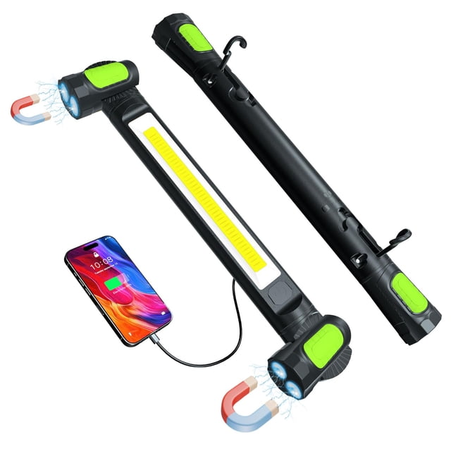 Lámpara LED de trabajo LANKA de 3200 lúmenes, 5400 mAh, recargable, magnética