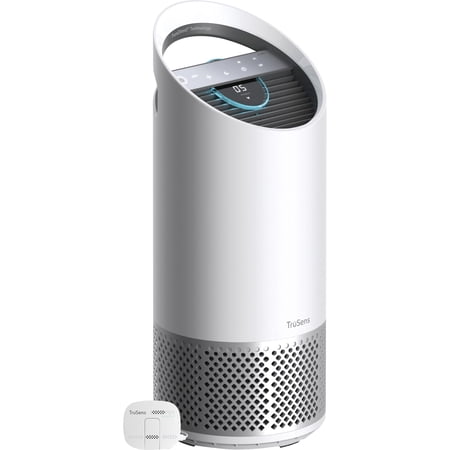 Trusens Air Purifiers With Air Quality Monitor - Hepa, Ultraviolet - 375 Sq. Ft. - White