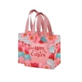 thumbnail image 2 of QuanTara Easter Tote Bags 2 Pack, Reusable Non Woven Gift Bags with Egg Design, Easter Party Favor & Shopping Bag, 7.87x7.87x5.91in, 2 of 6