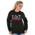 thumbnail image 3 of I Do Crew Funny Bachelorette Party Women Plus Size Crewneck Sweatshirt Brisco Brands 2X, 3 of 5