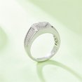 thumbnail image 5 of 18K Gold Plated Moissanite Ring - Exquisite 925 Sterling Silver Band for Men, Perfect for Party, Engagement, Wedding, Anniversary, and Gift for Boyfriend, 5 of 7