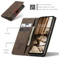 thumbnail image 2 of Dteck Samsung Galaxy A13 5G case Vintage PU Leather Wallet Case TPU Bumper [Card Slots] [Hands-Free Kickstand] [Magnetic Closure] Shockproof Flip Folio Case for Samsung Galaxy A13 5G,Coffee, 2 of 8