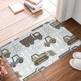 thumbnail image 4 of Pofeuu Tractor and Dumper Print Flannel Doormats Rug16"x24"Rug Washable Doormats Indoor Outdoor Rugs for Layered Front Door Mats, Porch, Kitchen, Entryway, 4 of 7