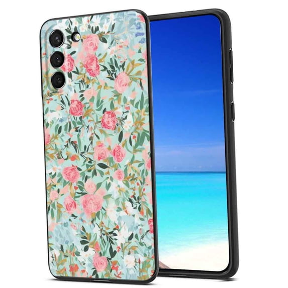 Floral-293 Phone Case, Degined for Samsung Galaxy S22 Case Men Women, Flexible Silicone Shockproof Case for Samsung Galaxy S22