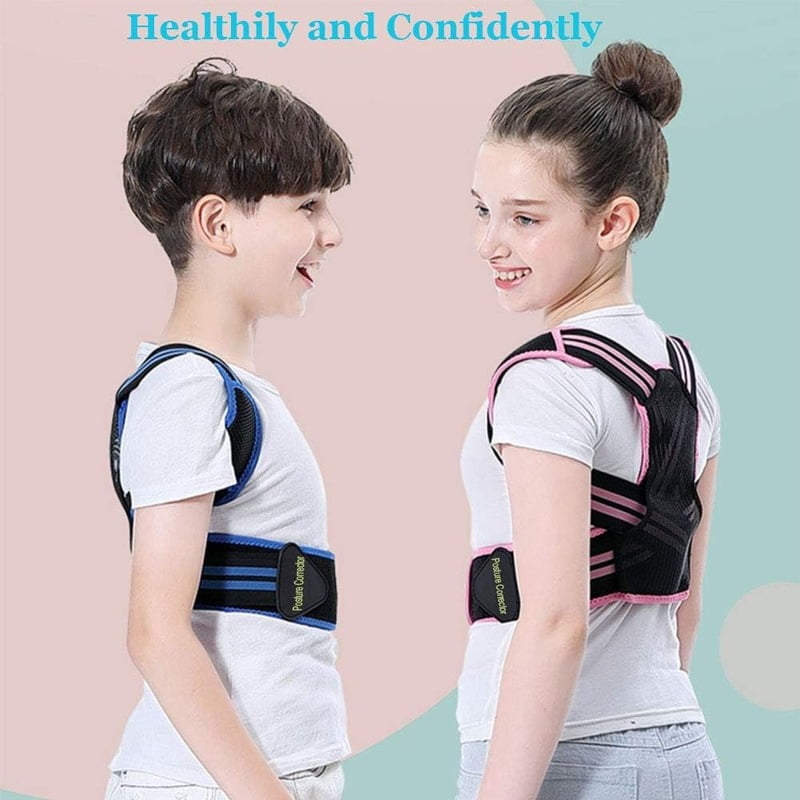 Posture Corrector For Kids - Back Brace Posture Corrector, Spine Corrector - Adjustable Upper Back Posture Brace, Prvent Childre