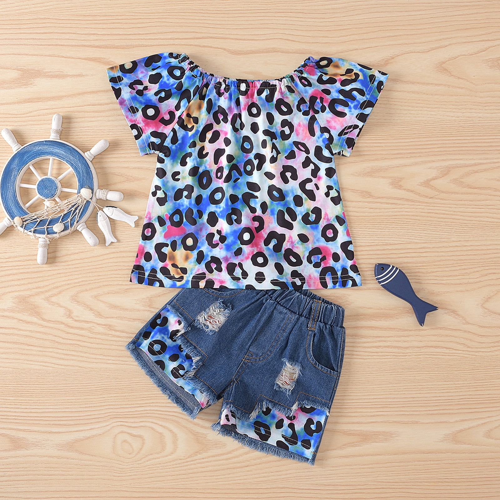 Vedolay Girl Summer Short Sets Girls Short Set 2 Piece Kids Short