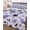 Blue, Purple, Gray, White, variant on Quilts Queen Size Bedding Set, Blue Lavender Floral Reversible Summer Quilt 3 Pieces, Farmhouse Botanical Flowers Leaf Lightweight Bedspreads Coverlets with 2 Pillow Shams for All Seasons