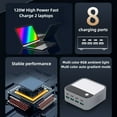 thumbnail image 4 of Desktop Charging Station, Desktop Charger Block Fast Charging 120W PD100W Universal  for Phone, 4 of 7