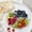 White, variant on openpig Round Plastic Serving Tray/Platters, Food Storage Trays Containers, Snack Fruit Vegetable Trays, Round Fruit Serving Tray with 3 Compartments, Green