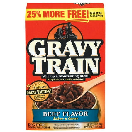 Gravy Train: Beef Dog Food, 22 lb