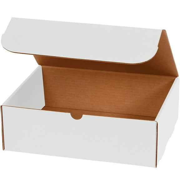 Box Partners Literature Mailers 12" x 10" x 4" White 50/Bundle ML12104