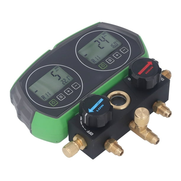 Misuratore Di Temperatura Del Collettore Digitale Di Refrigerazione Automatica HVAC Tester Di Temperatura Di Perdita Di Pressione Del Vuoto Manometro Digitale Del Collettore - Foto 9