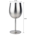 thumbnail image 4 of Copa de Acero Inoxidable de 300 Ml Baoblaze Taza de copa de metal Segura a Prueba de Herrumbre No Tóxico Estilo elegante Enfriar Vino Placer Acampar Al Aire libre, 4 of 8