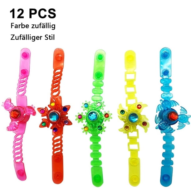 Paquete de 12 regalos de fiesta iluminados para niños, pulseras LED que brillan en la oscuridad, regalos de fiesta de cumpleaños, regalos divertidos para niños, niñas, premios, etiqueta de aula, suministros de fiesta de neón intermitente LED Zhivalor 2034506