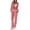 Pink, variant on Women's Velvet Velor Tracksuits 2 Piece Lounge Outfits Zip Up Sweatshirt and Sweatpants with Pockets