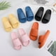 thumbnail image 3 of Zapatillas de casa de baño con plataforma gruesa para mujer, zapatillas de nube, tobogán de interior EVA de suela blanda, chanclas antideslizantes de verano 2022, 3 of 7