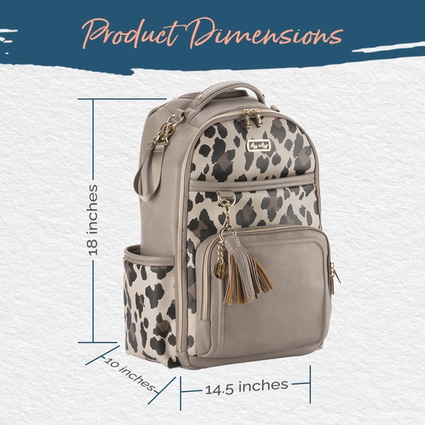 Mochila Para Pañales De Piel Sintética - 18 Bolsillos, Cambiador Incluido, Capacidad Grande