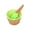 Green, variant on Ice Cream Bowls and Spoons Set, Cute Plastic Reusable Dessert Cups for Kids and Toddlers, Vibrant BPA-Free Snack Bowls for Parties and Birthday Treats, Green