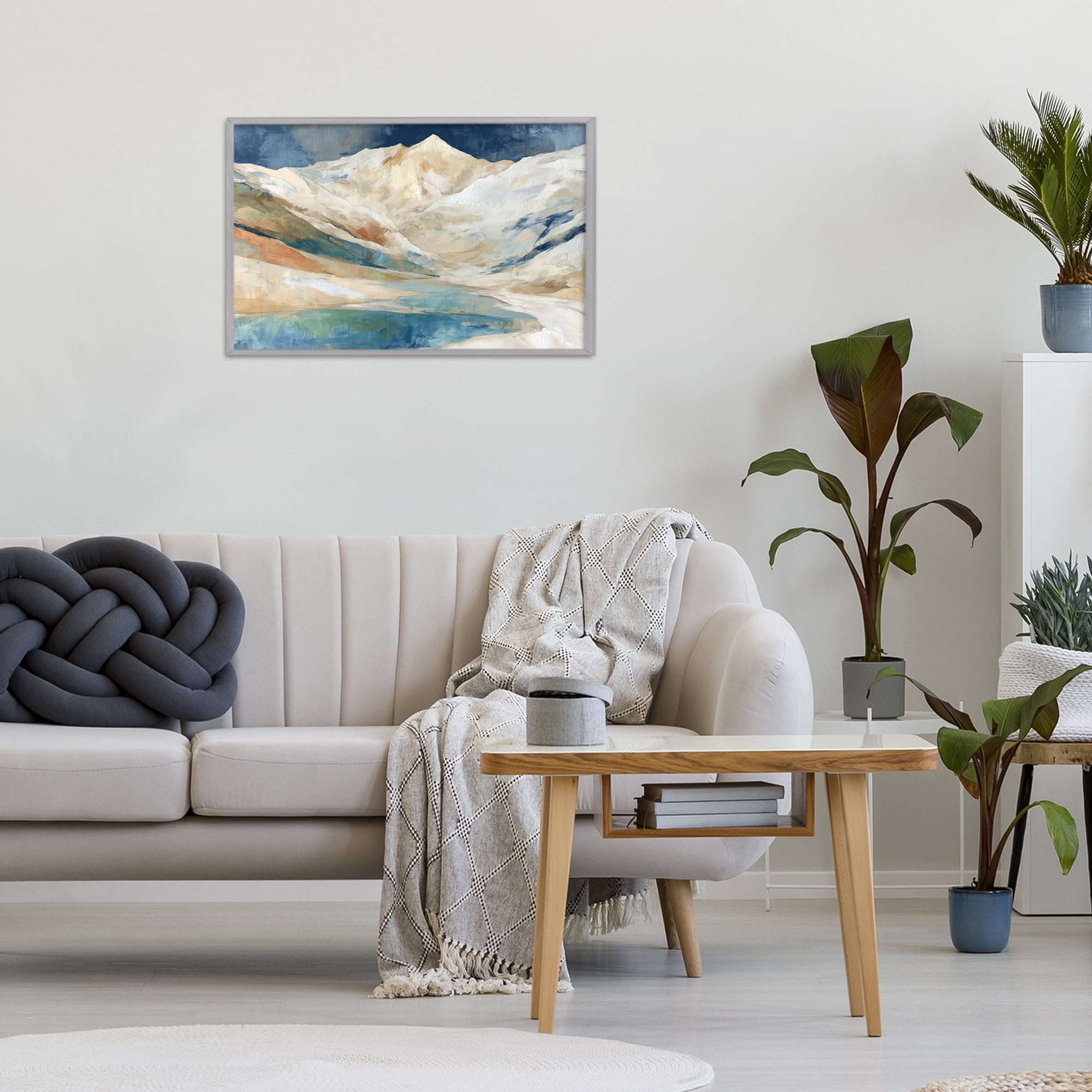 Stupell Industries Glacial Valley in Alaska Range Gray Framed Giclee Art, design by Chromatic Storm Studio