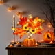 thumbnail image 4 of Decoración de árbol de calabaza de simulación de Halloween, decoraciones para el hogar de otoño y Acción de Gracias, adornos florales para mesa de comedor y sala de estar, 4 of 6