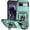 Dark Green, variant on HCTian Military Grade Case for Google Pixel 8A, Rugged Phone Case with Kickstand, Slide Camera Cover Protection, Shockproof Case for Google Pixel 8A Phone Case