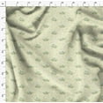 thumbnail image 4 of Soimoi Yellow Cotton Poplin Fabric Leaves & Anemone Floral Printed Fabric 1 Yard 42 Inch Wide, 4 of 5