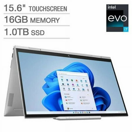 HP ENVY x360 15.6" Intel Evo Platform Touchscreen Laptop - 12th Gen Intel Core i7-1260P - 1080p - Windows 11