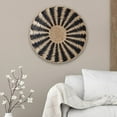 thumbnail image 2 of Woven Tapestry,Woven Wall Hanging Decor Decorative Indoor, Craft Rustic Unique Pastoral Simple,Natural Tapestry Pendant Handmade Durable Round,Living Room Bedroom Kitchen Style B Zulema tapiz tejido, 2 of 7
