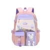 Cute Cartoon Bunny Backpack Girl Kindergarten Princess Schoolbag (S Pink) Likrtyny Para estrenar