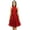 Red, variant on Bimba Women's Wedding Party Dress Sleeveless Pleated Prom Dresses