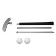 thumbnail image 2 of Golf Putting Trainer Portable Chipper Club Golf Putter Golf Club Kit with 2, 2 of 8